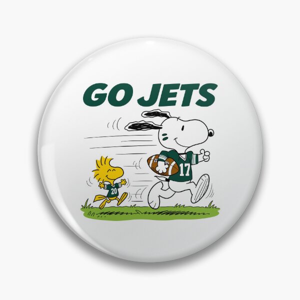 Item preview, Snoopy & Woodstock New York Jets Football Retro F374 designed and sold by GLUVY-THEME.