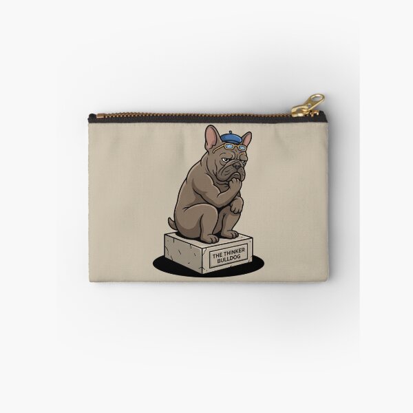 Item preview, The Thinker As A French Bulldog designed and sold by Rare By Hero.
