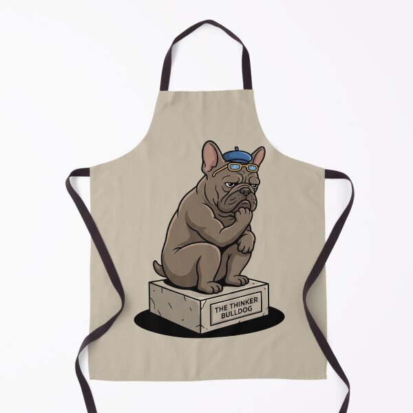 Item preview, The Thinker As A French Bulldog designed and sold by Rare By Hero.