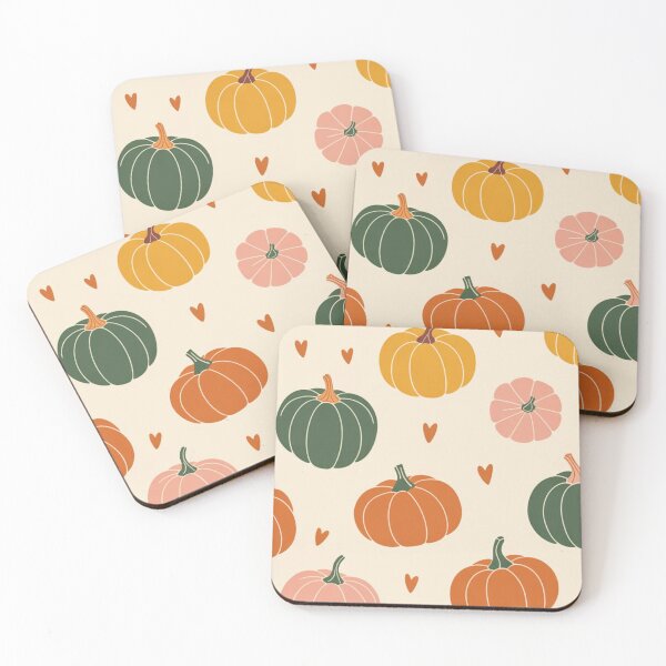 Item preview, Cute Autumn Pumpkin Seamless Pattern — Pastel Fall Aesthetic designed and sold by LYAN-STORE.