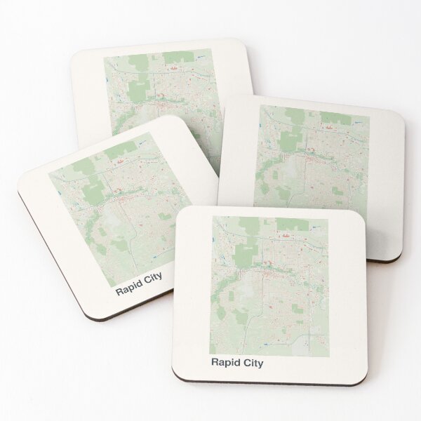 Item preview, Rapid City Minimalistic Map Art designed and sold by MapsNerd.