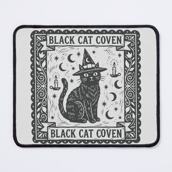 Item preview, Black Cat Coven Vintage Witchy Cat Halloween designed and sold by NUSA NIPA.