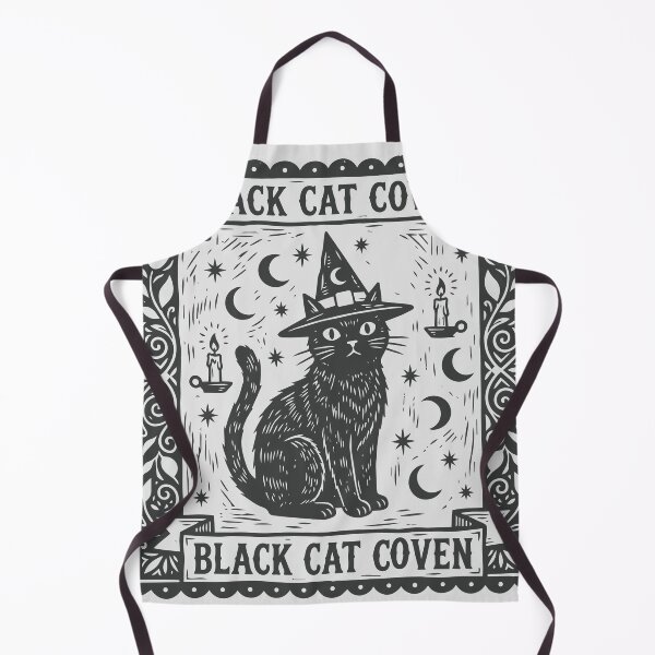 Item preview, Black Cat Coven Vintage Witchy Cat Halloween designed and sold by NUSA NIPA.