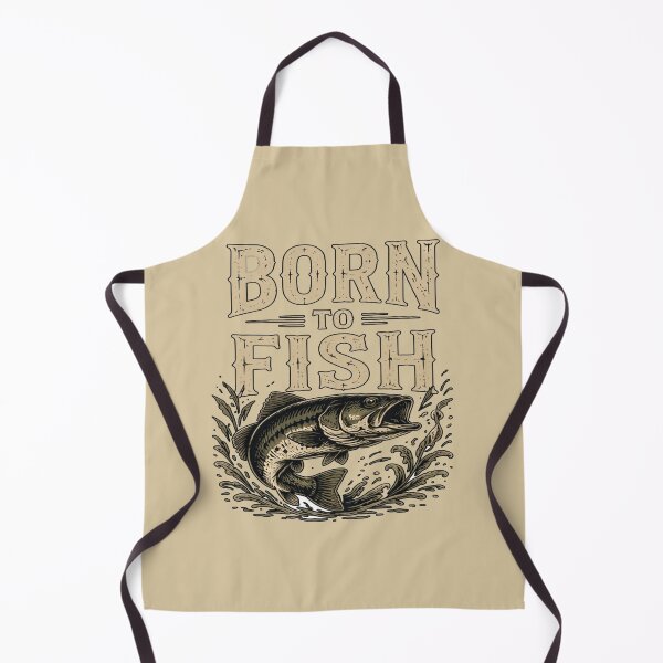 Item preview, Born To Fish Forced To Work Vintage Bass Emblem designed and sold by FABIOLA1970.