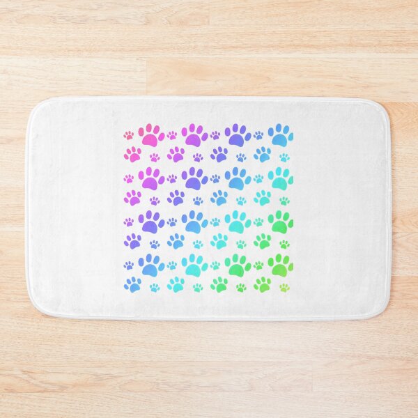 Item preview, Rainbow Paw Pattern Black designed and sold by Madrigalleryp.