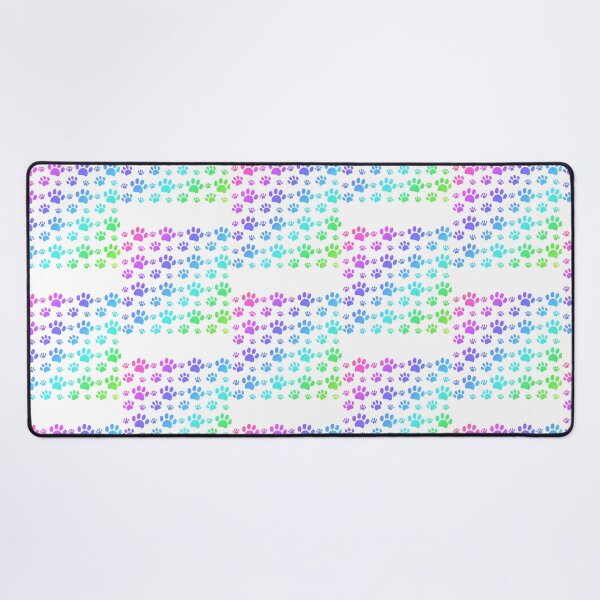 Item preview, Rainbow Paw Pattern Black designed and sold by Madrigalleryp.