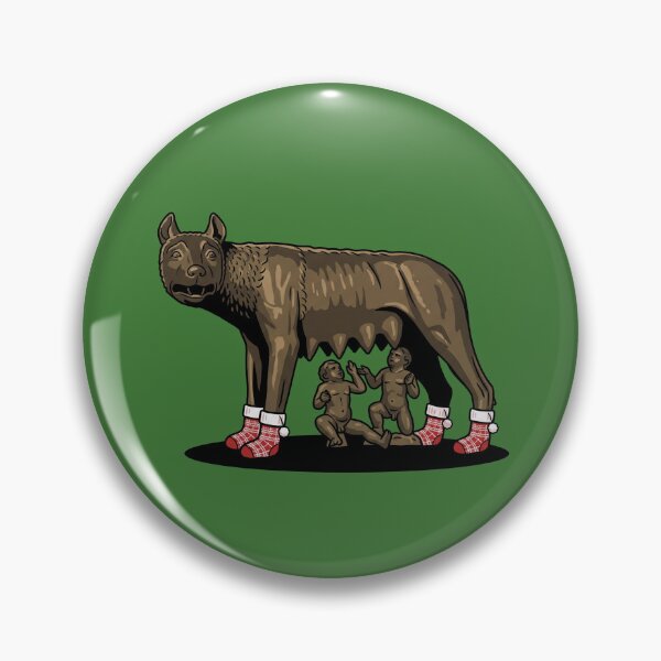 Item preview, Capitoline Wolf Christmas Stockings Statue Pop Art designed and sold by Rare By Hero.