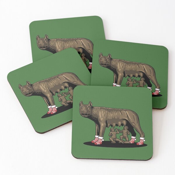 Item preview, Capitoline Wolf Christmas Stockings Statue Pop Art designed and sold by Rare By Hero.