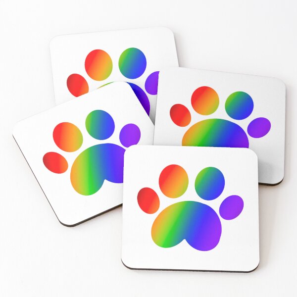 Item preview, Rainbow Paw Print designed and sold by Madrigalleryp.