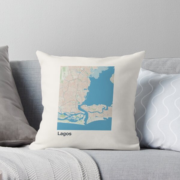 Item preview, Lagos Minimalistic Map Art designed and sold by MapsNerd.