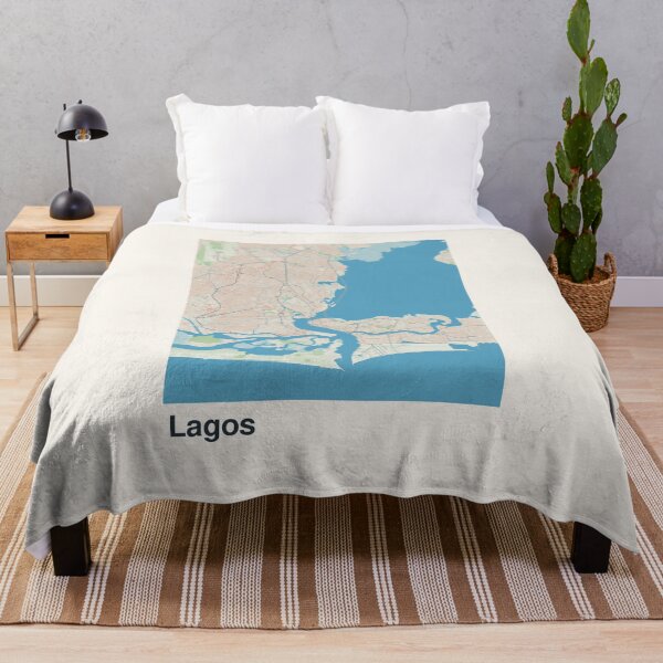Item preview, Lagos Minimalistic Map Art designed and sold by MapsNerd.