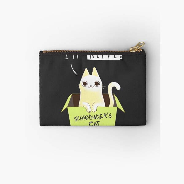 Item preview, Schrodinger's Cat Alive Design Featuring Cute Love Cat Illustration designed and sold by Heinzhub.