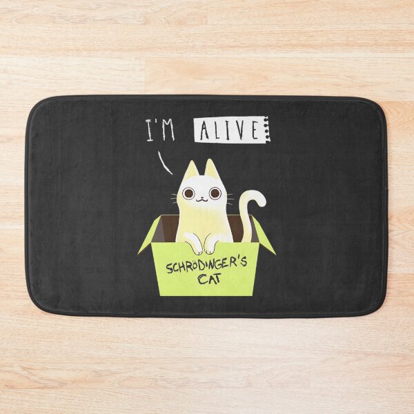 Item preview, Schrodinger's Cat Alive Design Featuring Cute Love Cat Illustration designed and sold by Heinzhub.