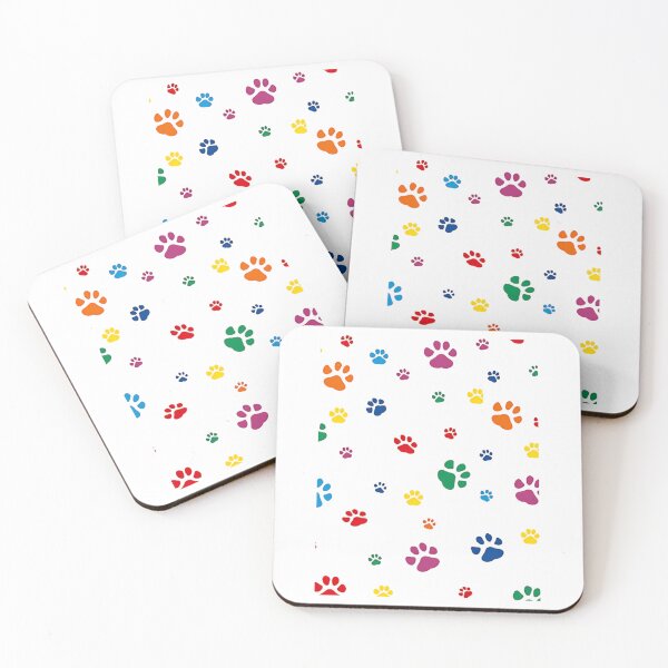 Item preview, Rainbow Paw Prints Pattern designed and sold by Madrigalleryp.