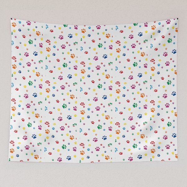 Item preview, Rainbow Paw Prints Pattern designed and sold by Madrigalleryp.