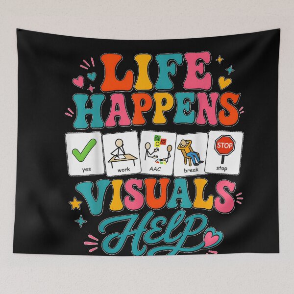 Item preview, Life Happens Visuals Help Special Education Sped Teacher  designed and sold by ArunikaVelora.