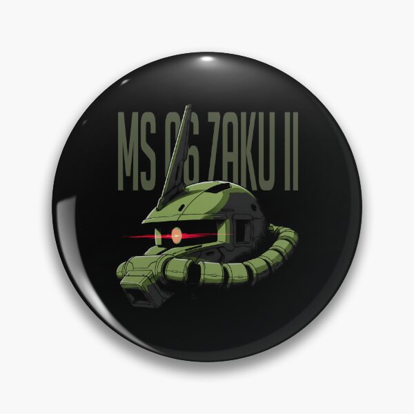 Item preview, gunpla poster MS-06 Zaku II gundam head digital art illustration  designed and sold by sabartgunpla.