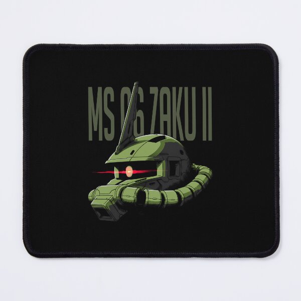 Item preview, gunpla poster MS-06 Zaku II gundam head digital art illustration designed and sold by sabartgunpla.
