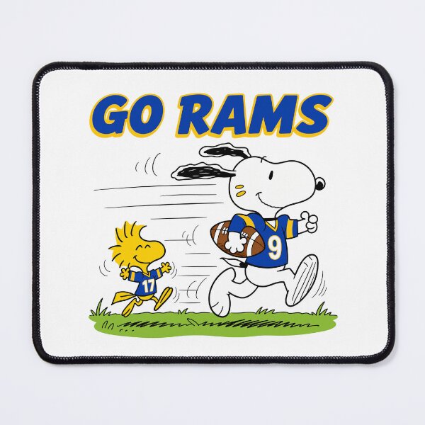 Item preview, Snoopy & Woodstock Los Angeles Rams Football Retro F377 designed and sold by GLUVY-THEME.