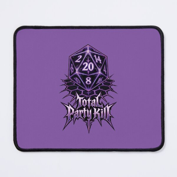 Item preview, Total Party Kill D20 Dice Heavy Metal Tabletop RPG designed and sold by KAYJAY DESIGNS.