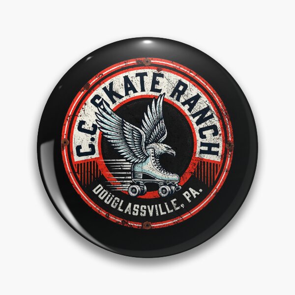 Item preview, Vintage Winged Roller Skate Retro Distressed Quad Skating Rink Design designed and sold by GiftsProShop.