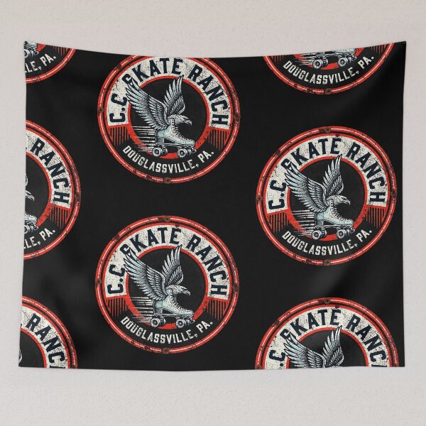 Item preview, Vintage Winged Roller Skate Retro Distressed Quad Skating Rink Design designed and sold by GiftsProShop.
