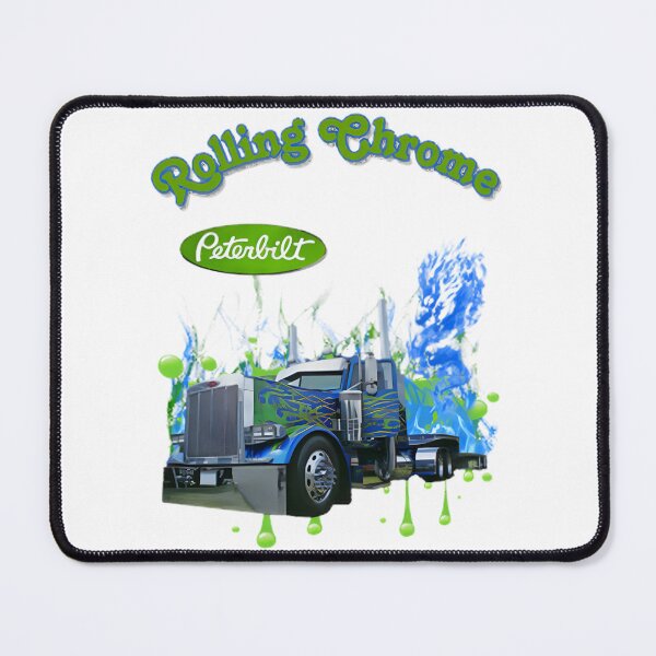 Item preview, Green and Blue Flame Peterbilt Truck Artwork Design designed and sold by chrisalexs23.