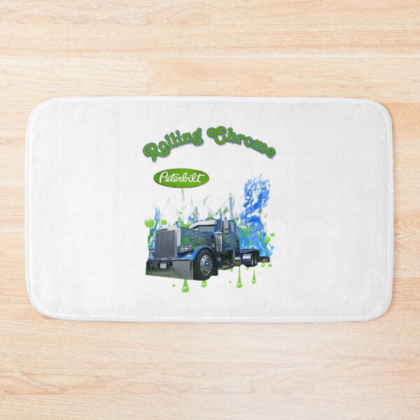 Item preview, Green and Blue Flame Peterbilt Truck Artwork Design designed and sold by chrisalexs23.