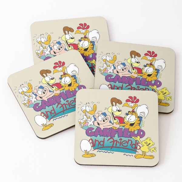 Item preview, Garfield and Friends Cartoon Cast Retro Logo designed and sold by Bomebomst.