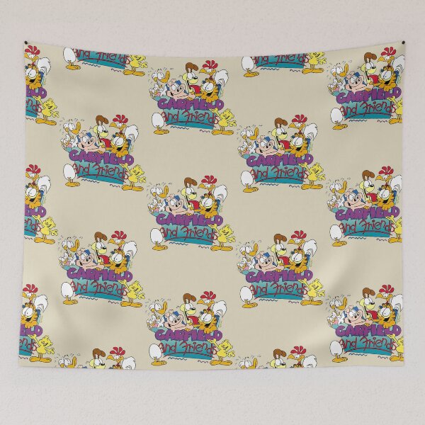 Item preview, Garfield and Friends Cartoon Cast Retro Logo designed and sold by Bomebomst.