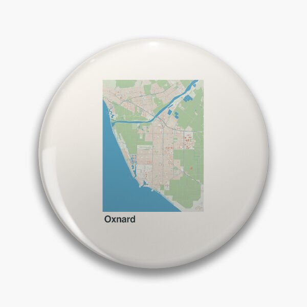 Artikelvorschau, Minimalistische Kartenkunst von Oxnard entworfen und verkauft von MapsNerd.
