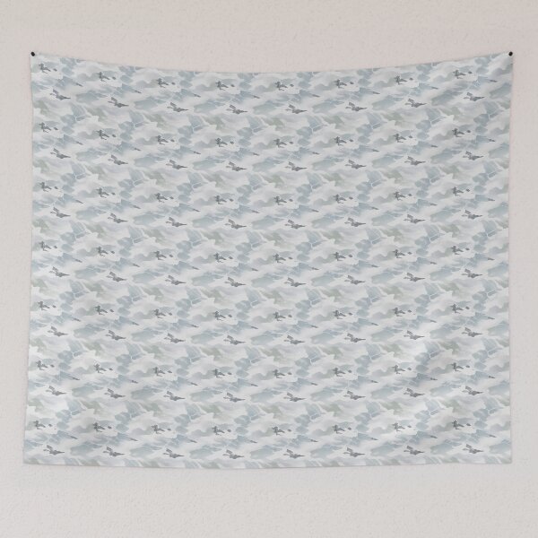 Item preview, Soft Arctic‑Blue Camouflage – Seamless Pattern designed and sold by The Digital Compass.