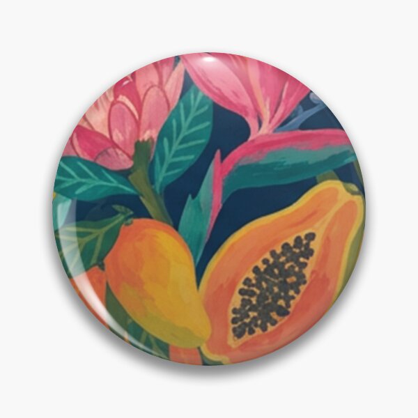 Item preview, Colorful Tropical Fruit and Floral Pattern designed and sold by SassyArtistry.