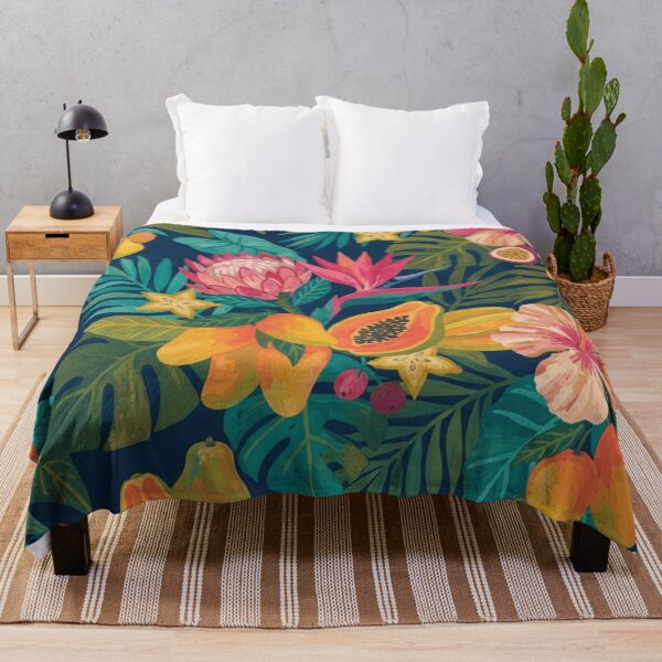 Item preview, Colorful Tropical Fruit and Floral Pattern designed and sold by SassyArtistry.