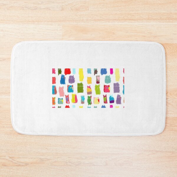Item preview, Texture With Colorful Cats With Curved Tails. Can Be Used For Textile Website Background Book Cover Packaging. designed and sold by Madrigalleryp.