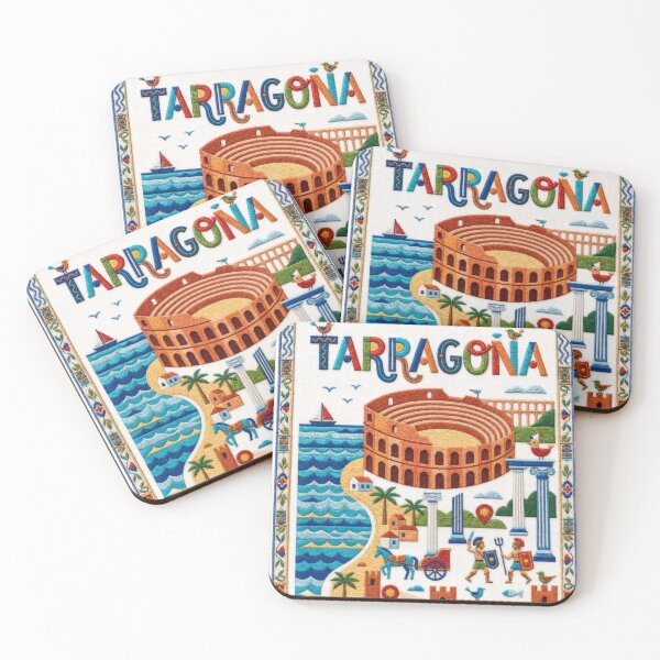Item preview, Tarragona Spain Roman Amphitheatre Embroidered Travel Illustration designed and sold by Witsprings.