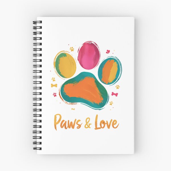 Item preview, Watercolor Pawprints Cat Dog Lovers Abstract Art designed and sold by Madrigalleryp.