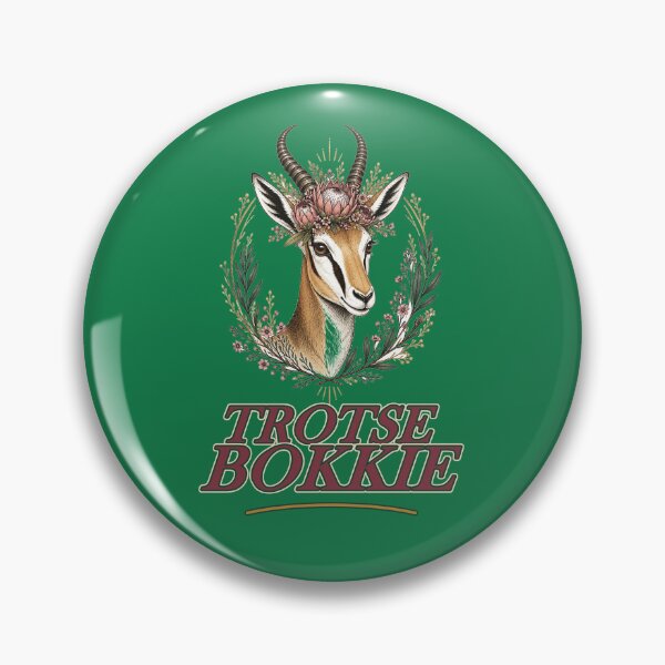 Item preview, Trotse Bokkie - Proud South African Floral Springbok designed and sold by Nerd Army.