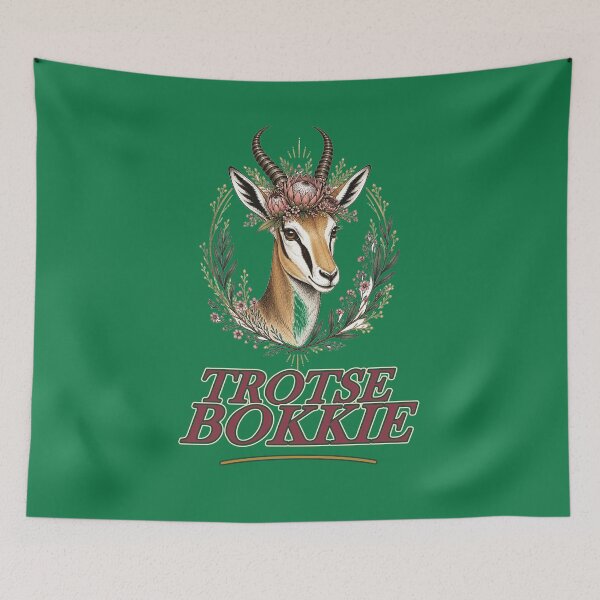 Item preview, Trotse Bokkie - Proud South African Floral Springbok designed and sold by Nerd Army.