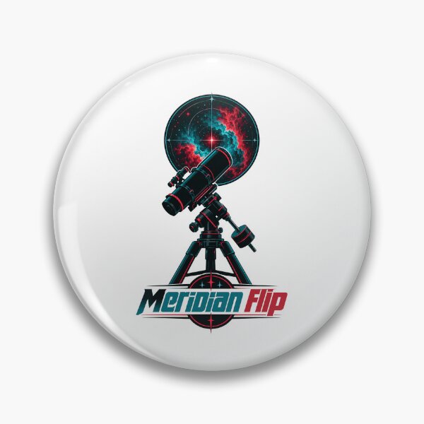 Artikelvorschau, Meridian-Flip-Astrofotografie-Teleskop Neon-Weltraumnebel entworfen und verkauft von KAYJAY DESIGNS.