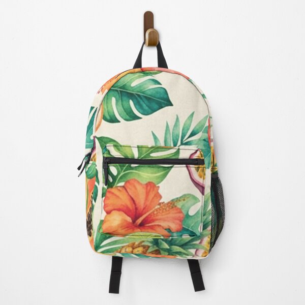 Item preview, Tropical Papaya Pineapple Floral Pattern designed and sold by SassyArtistry.