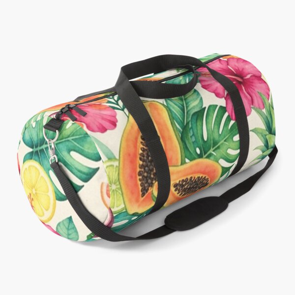 Item preview, Tropical Papaya Pineapple Floral Pattern designed and sold by SassyArtistry.