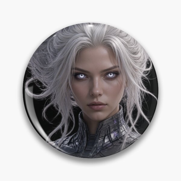 Item preview, Gravity Master Beautiful Sci-Fi Cyberpunk Girl Portrait designed and sold by EvolutionMerch.