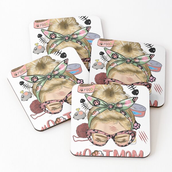 Item preview, Blonde Messy Bun Cat Mom Mothers Day Gift designed and sold by Relviddarts.