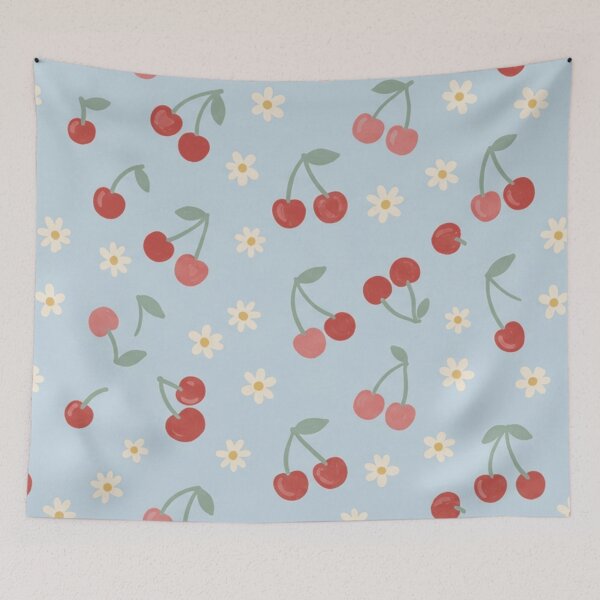 Item preview, Cherry Blossom Pastel Fruit Pattern designed and sold by SassyArtistry.