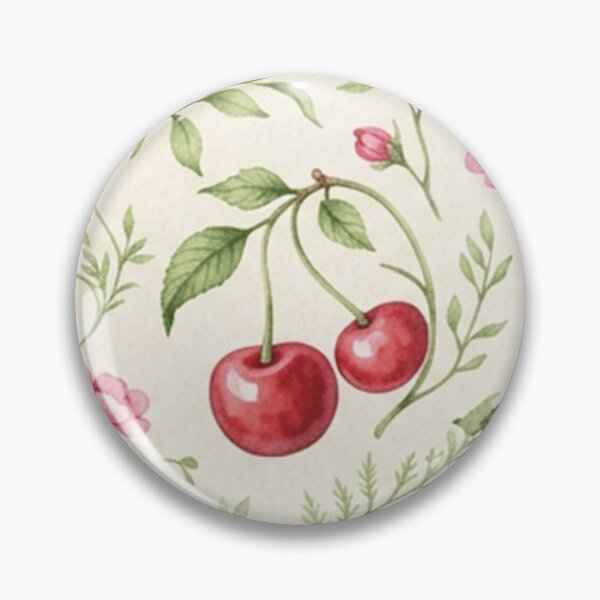 Item preview, Watercolor Cherry Floral Botanical Pattern designed and sold by SassyArtistry.