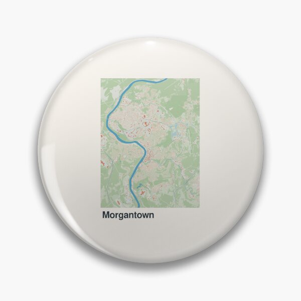Artikelvorschau, Minimalistische Kartenkunst für Morgantown entworfen und verkauft von MapsNerd.