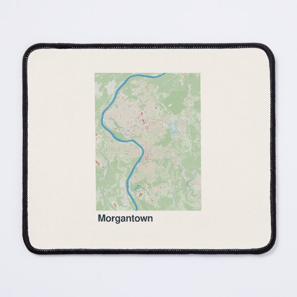 Item preview, Morgantown Minimalistic Map Art designed and sold by MapsNerd.