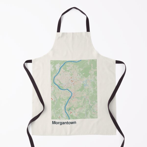 Item preview, Morgantown Minimalistic Map Art designed and sold by MapsNerd.