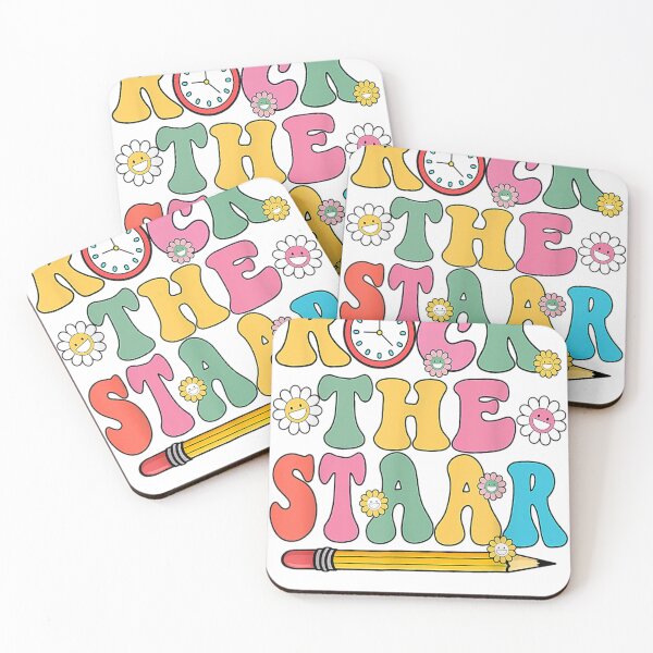 Item preview, Rock The STAAR Teacher Student Funny Test Day Retro Groovy designed and sold by Relviddarts.